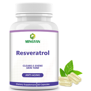 Resveratrolcapsules 98 procent pure trans-resveratrolfles