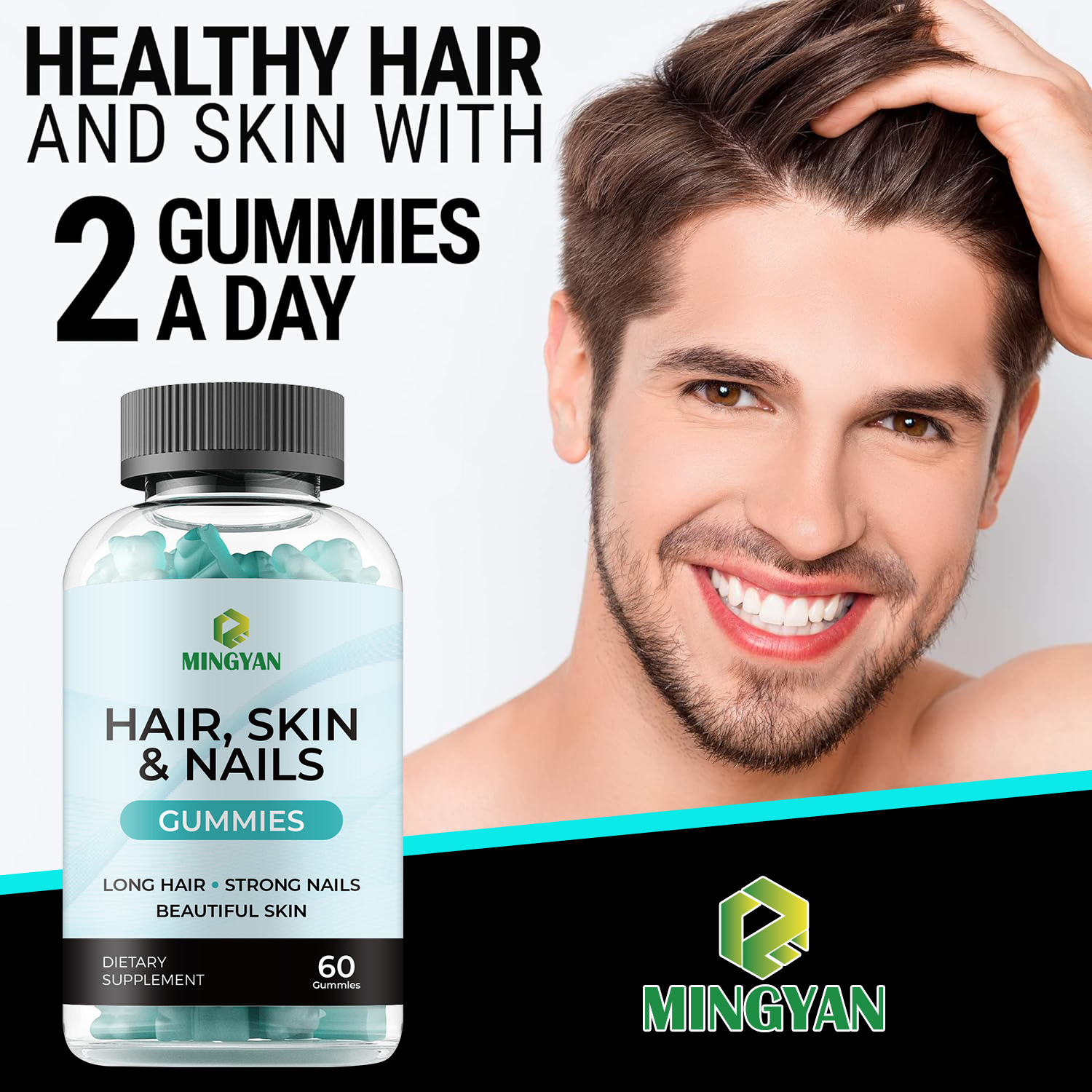 Gummies pour cheveux, peau et ongles